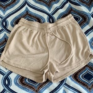 H&M Tan Athletic Shorts Soft Elastic Waist